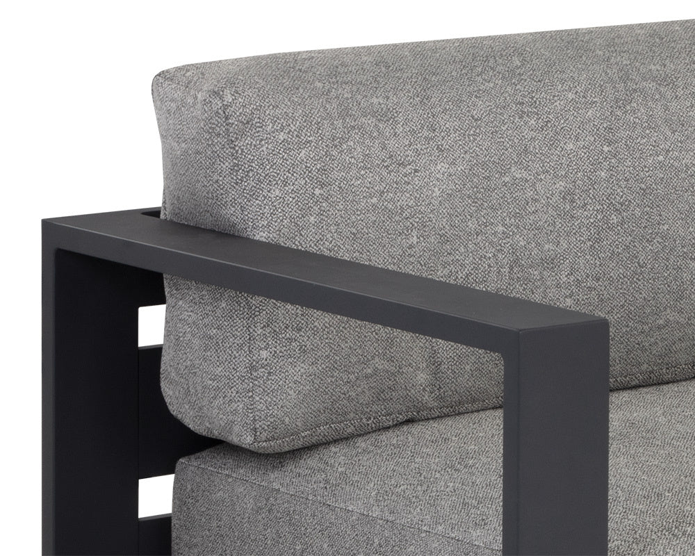 NAHLA TAVIRA SOFA - CHARCOAL - LANIKAI SALT AND PEPPER