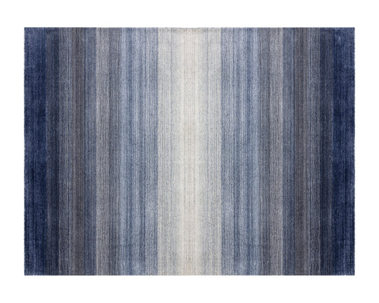 NAHLA LAGOS HAND-LOOMED RUG - BLUE - 9' X 12'