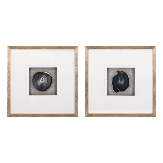 Purple Agate Shadow Box, Set of 2