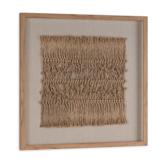 Woven Whispers I, 24" Shadow Box