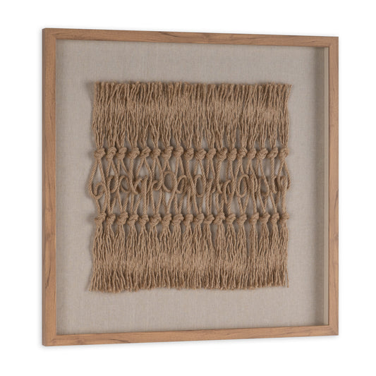 Woven Whispers II, 24" Shadow Box