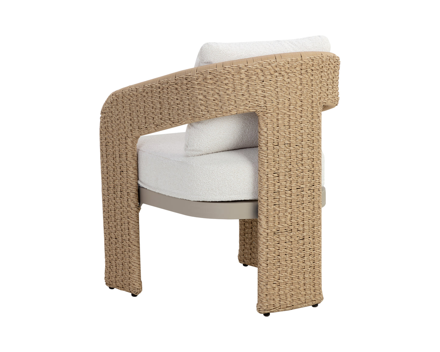 NAHLA PYLOS DINING ARMCHAIR - NATURAL / LOUIS CREAM