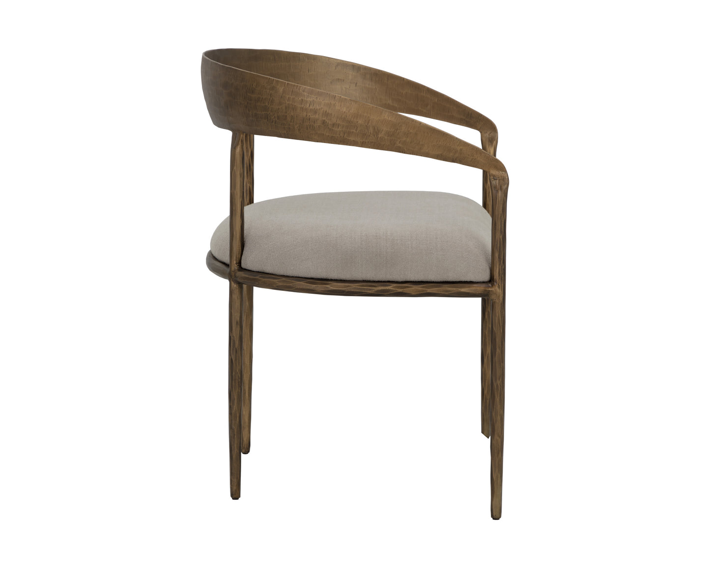 NAHLA ZANATTA DINING ARMCHAIR - ZENITH TAUPE GREY