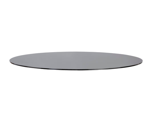 NAHLA GLASS DINING TABLE TOP - ROUND - SMOKE GREY - 59"