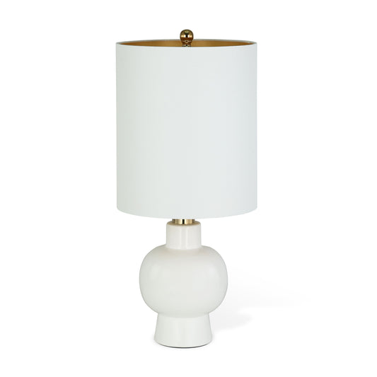 Malani 27" White Ceramic Table Lamp