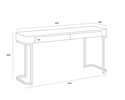 NAHLA JAMILLE CONSOLE TABLE - CREAM