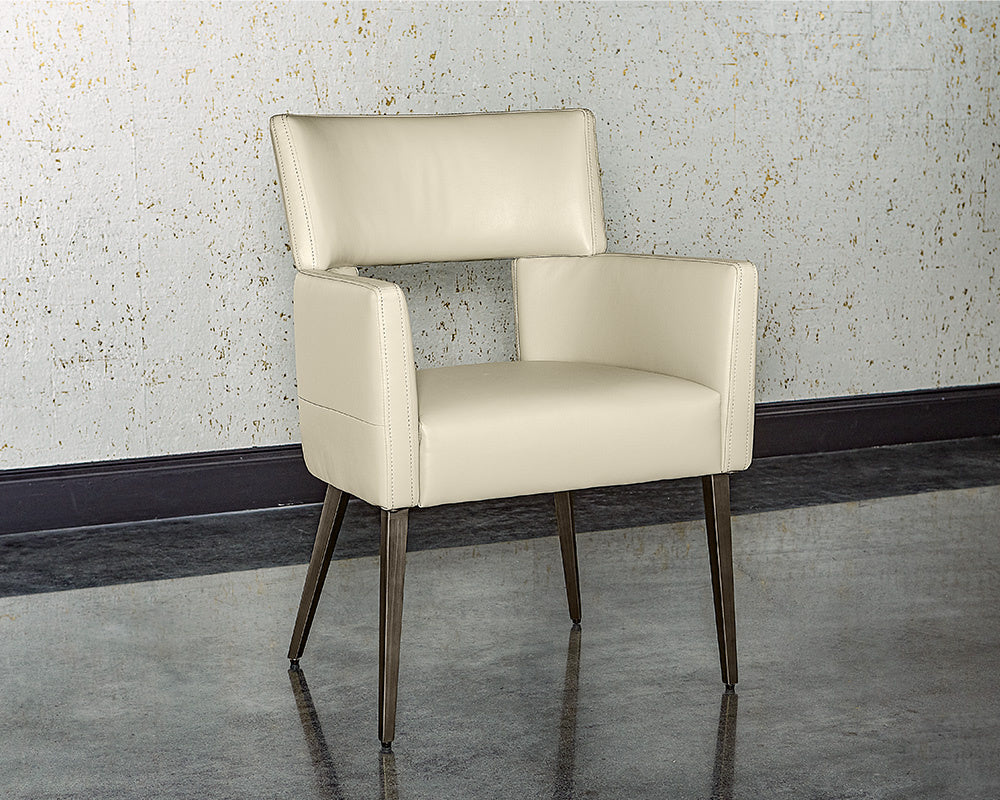 NAHLA AMERIE DINING ARMCHAIR - CASTILLO CREAM