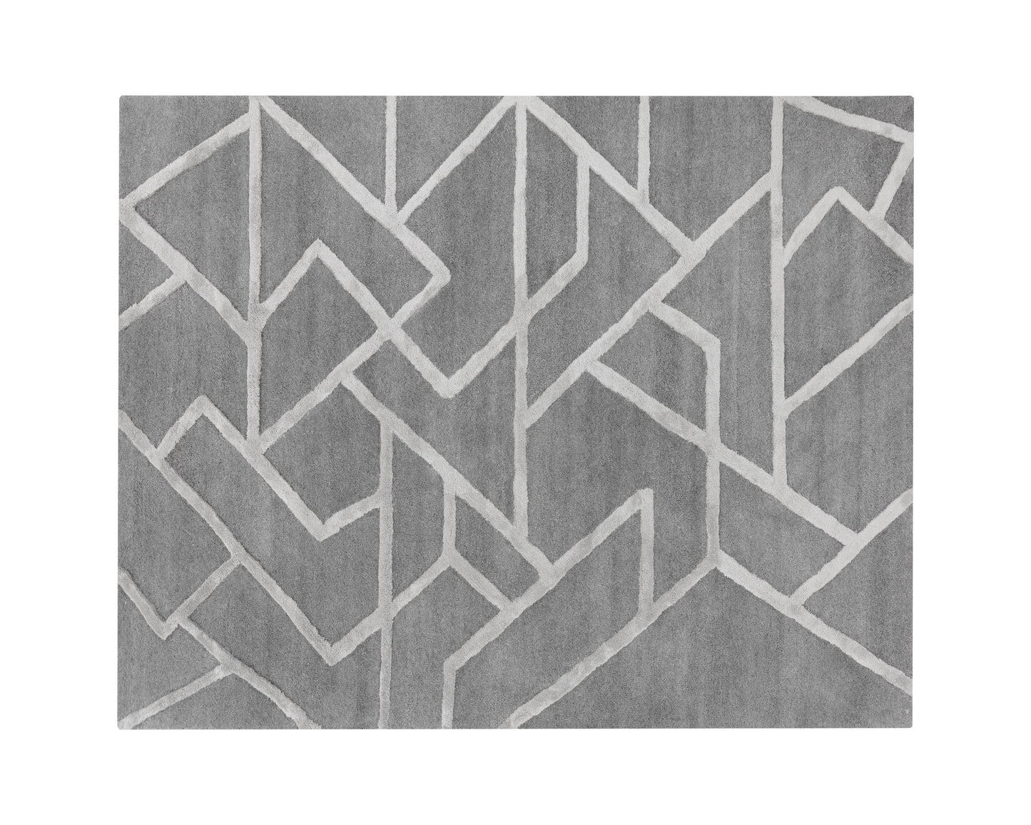 NAHLA ZIZI HAND-TUFTED RUG - GREY - 8' X 10'