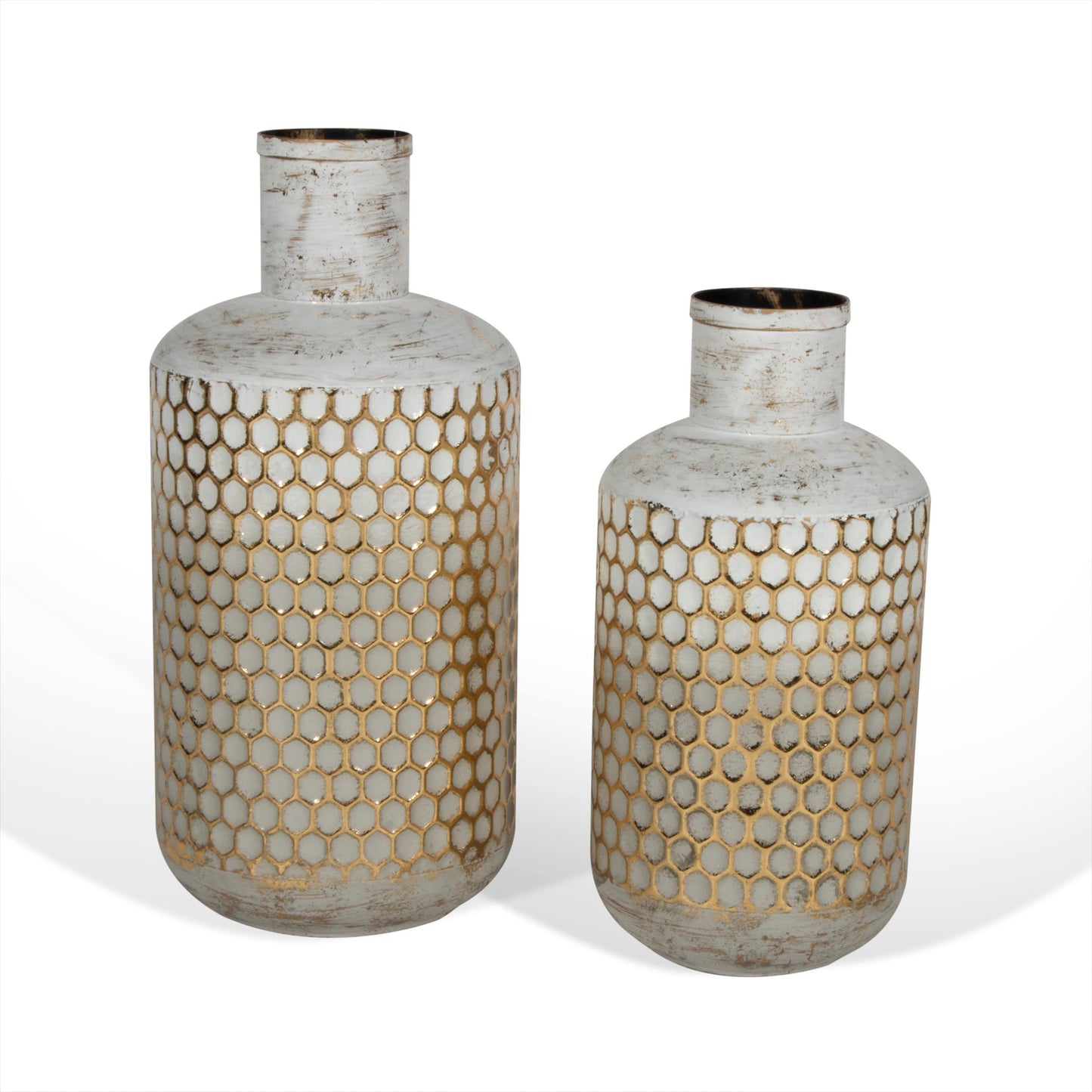 Marilla, Decorative Metal Table Vase, Set of 2