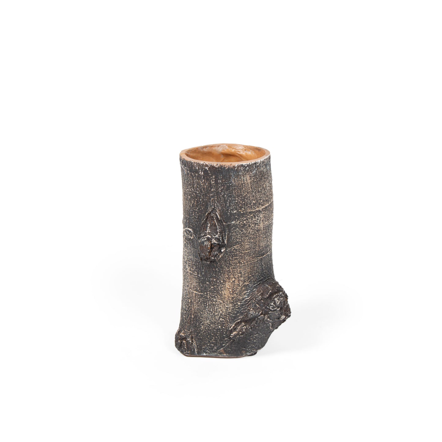 Tree Trunk Small Polystone Decorative Vase