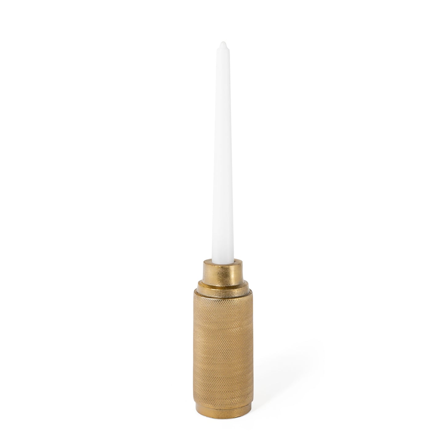 Foster Candle Holder, Medium Gold