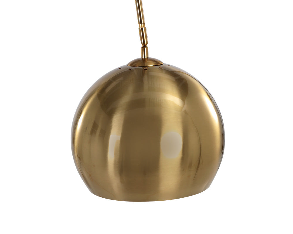 NAHLA VERN FLOOR LAMP - BRASS