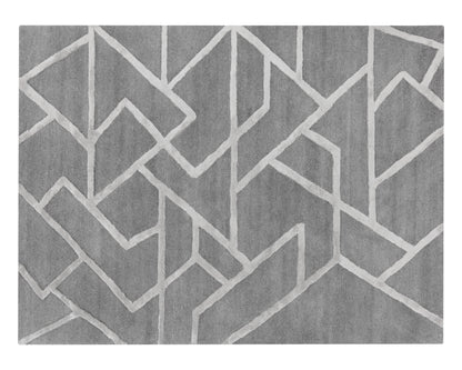 NAHLA ZIZI HAND-TUFTED RUG - GREY - 9' X 12'