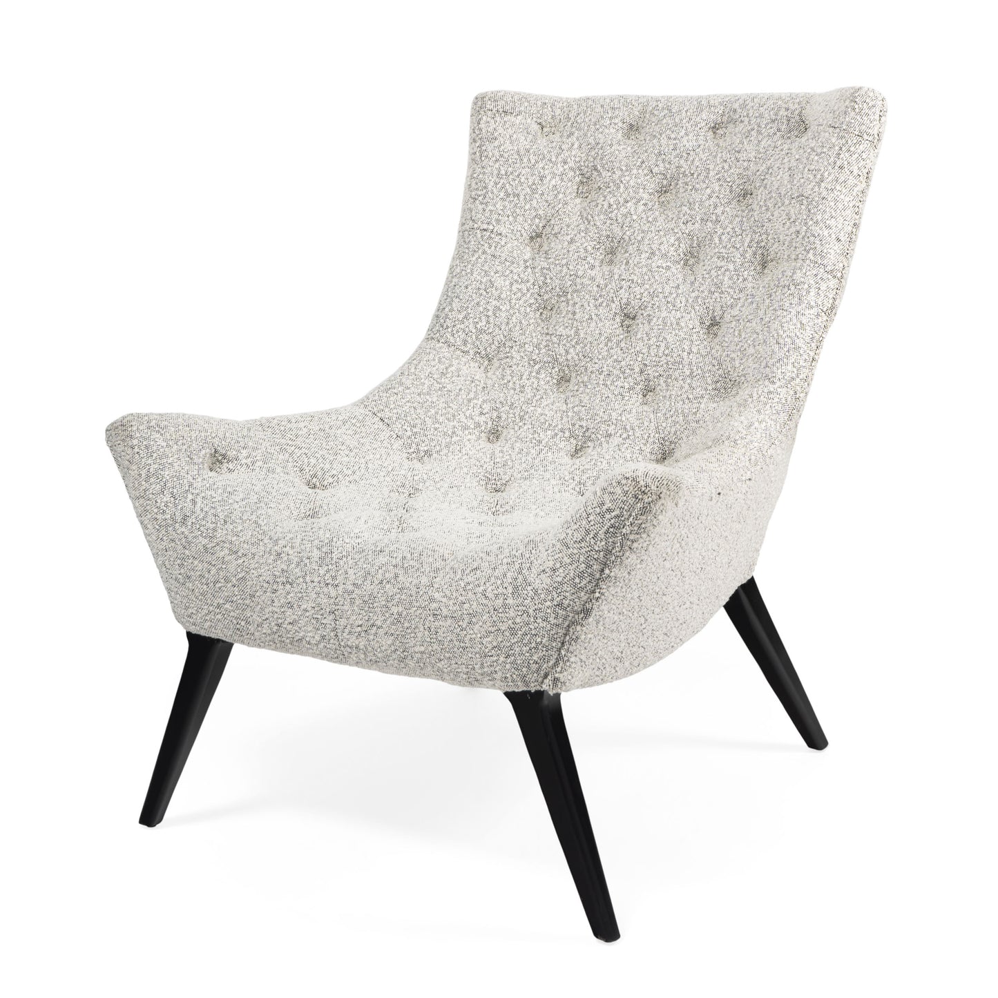 Gabor, Tufted Grey Accent Chair