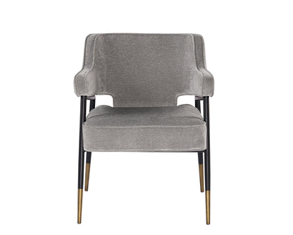 NAHLA DEROME DINING ARMCHAIR - POLO CLUB STONE