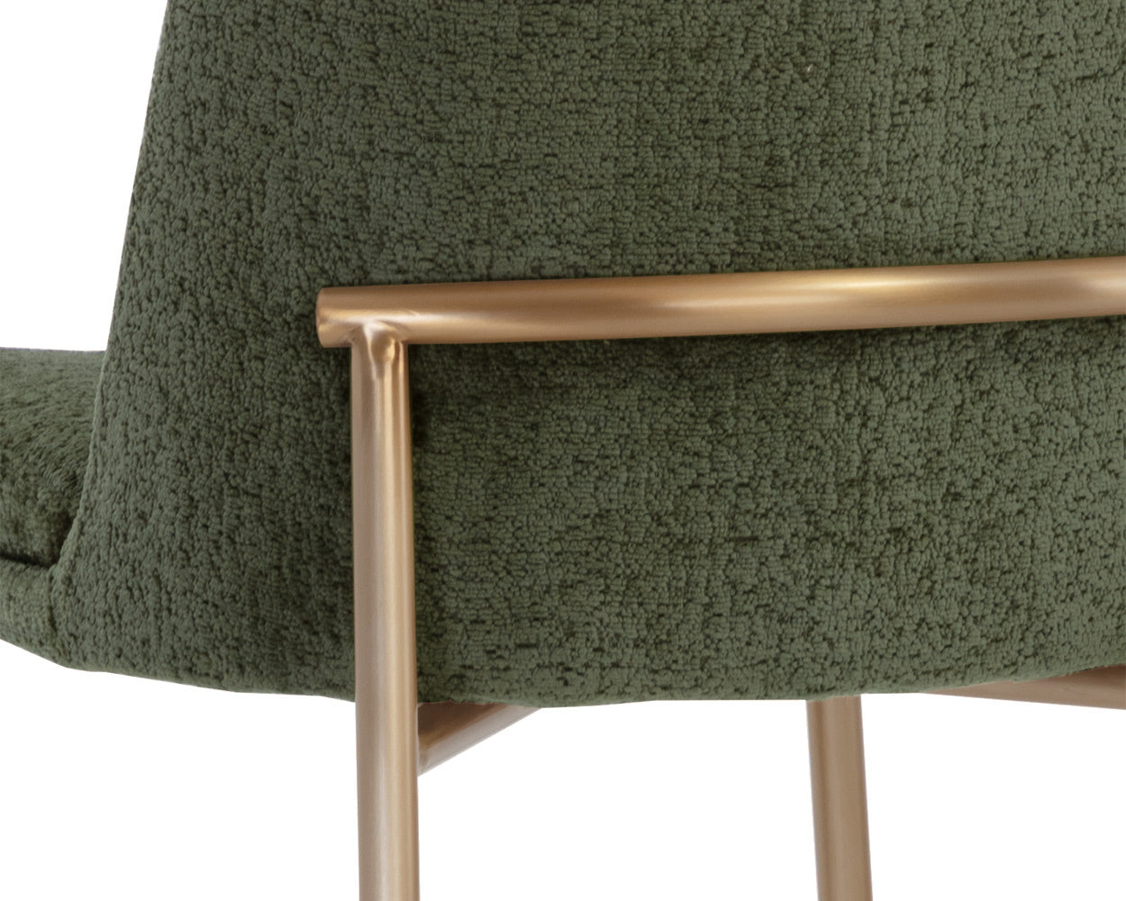 NAHLA ZEKE COUNTER STOOL - ANTIQUE BRASS - BERGEN OLIVE