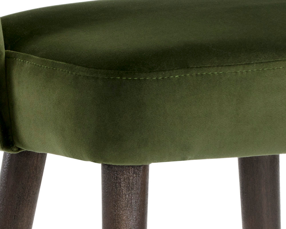 NAHLA MONAE COUNTER STOOL - MOSS GREEN