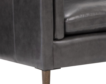 NAHLA RICHMOND SOFA - BRENTWOOD CHARCOAL LEATHER