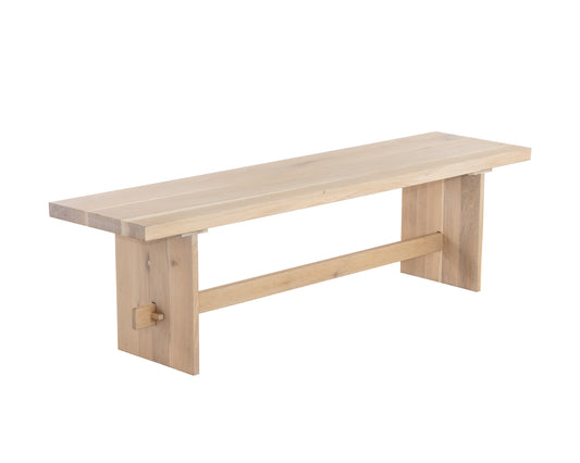 NAHLA LINUS BENCH - LIGHT OAK