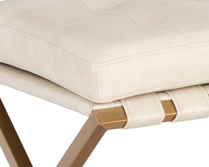 NAHLA KENJI BENCH - SMALL - GOLD - BRAVO CREAM