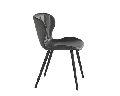 NAHLA ARABELLA DINING CHAIR - BRAVO PORTABELLA / POLO CLUB KOHL GREY