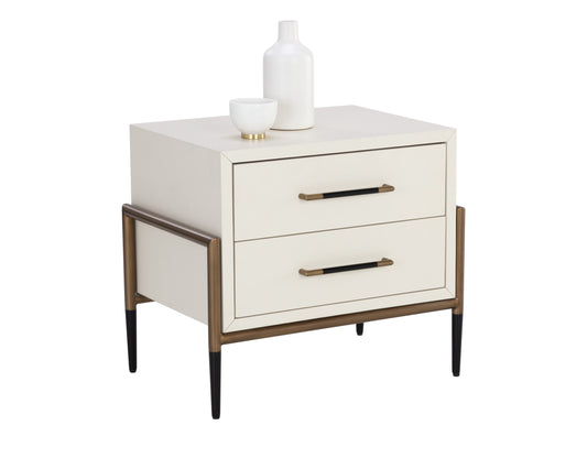 NAHLA WELDRICK NIGHTSTAND - OYSTER