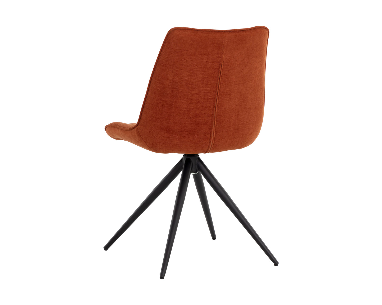 NAHLA FREYA SWIVEL DINING CHAIR - DANNY RUST