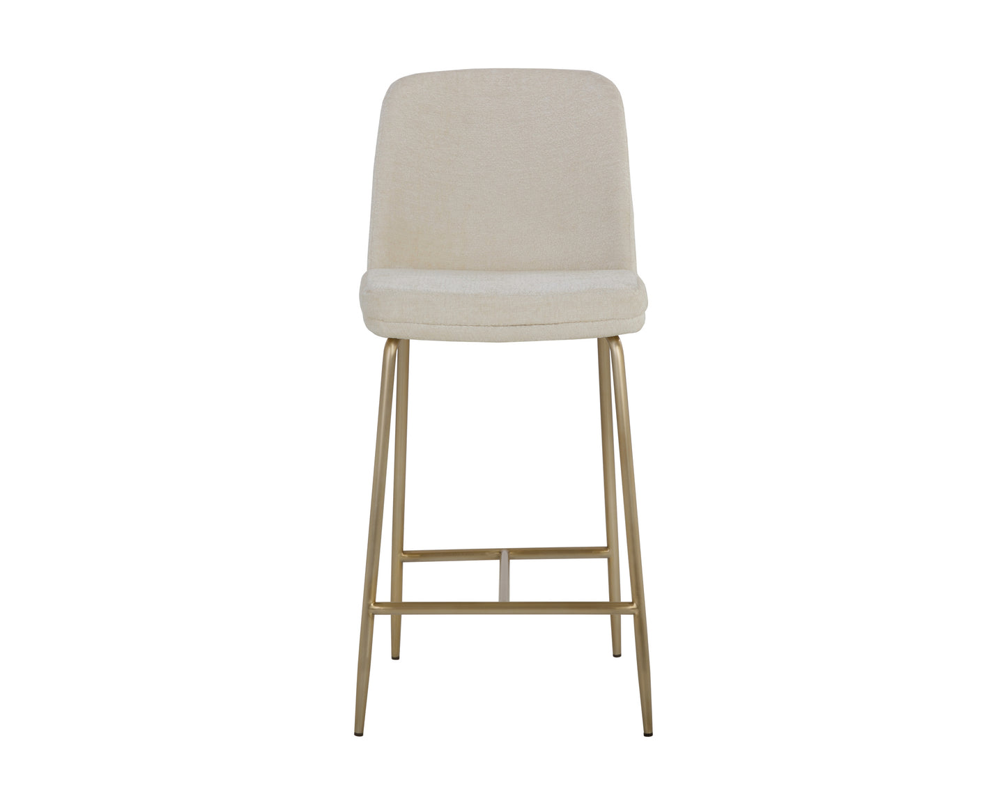 NAHLA ZEKE COUNTER STOOL - ANTIQUE BRASS - BERGEN IVORY