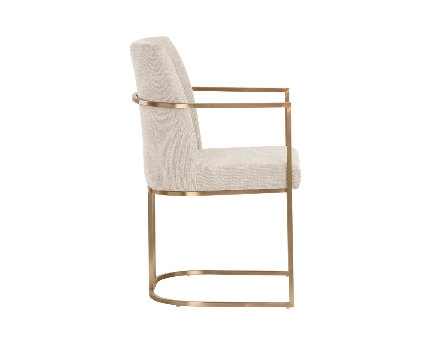 NAHLA RAYLA DINING ARMCHAIR - BELFAST OATMEAL