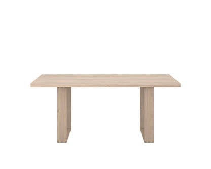 NAHLA THANUS DINING TABLE - LIGHT OAK - 72"