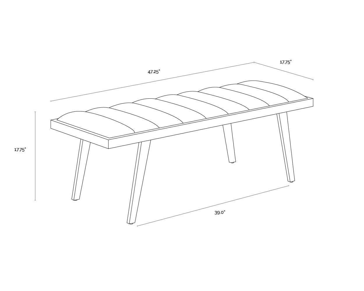 NAHLA FARLEY BENCH - BRAVO BLACK