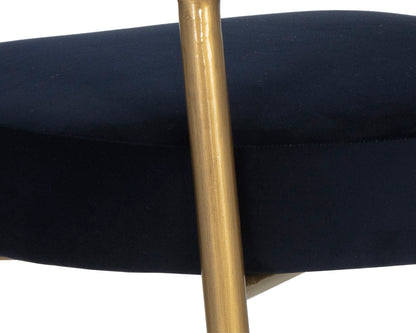 NAHLA MAESTRO DINING ARMCHAIR - ABBINGTON NAVY