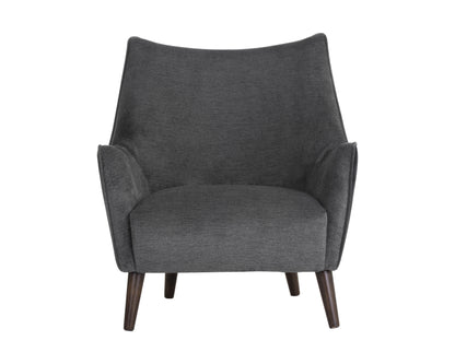 NAHLA SORREL LOUNGE CHAIR - POLO CLUB KOHL GREY / ABBINGTON BLACK