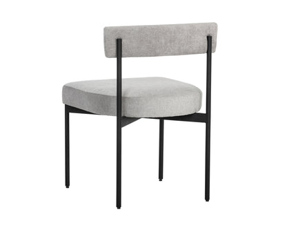 NAHLA SENECA DINING CHAIR - BLACK - POLO CLUB STONE