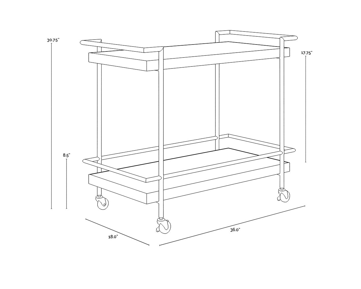 NAHLA CONTARDI BAR CART