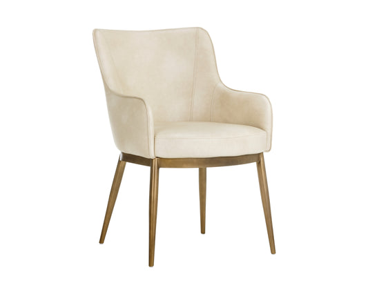 NAHLA FRANKLIN DINING ARMCHAIR - BRAVO CREAM