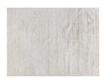 NAHLA CARUSO HAND-LOOMED RUG - CREAM / IVORY - 9' X 12'