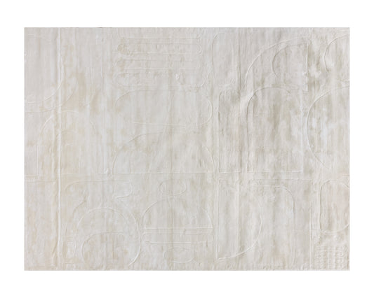 NAHLA CARUSO HAND-LOOMED RUG - CREAM / IVORY - 9' X 12'