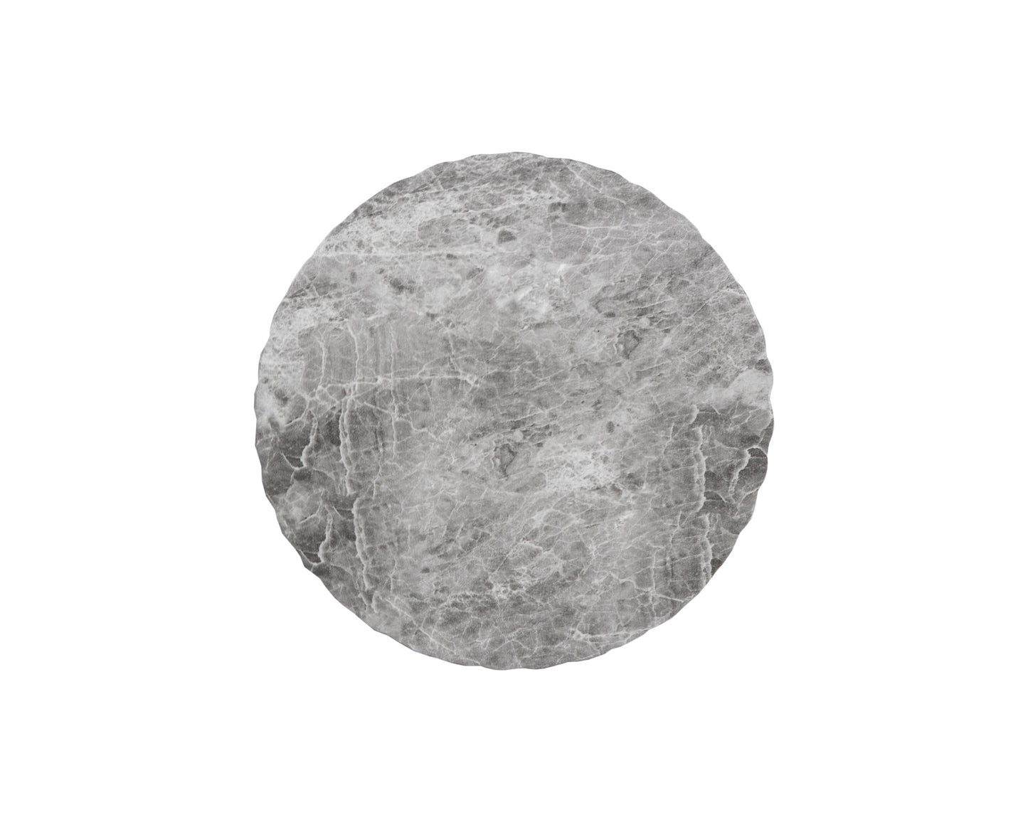 NAHLA CARA END TABLE - MARBLE LOOK - GREY