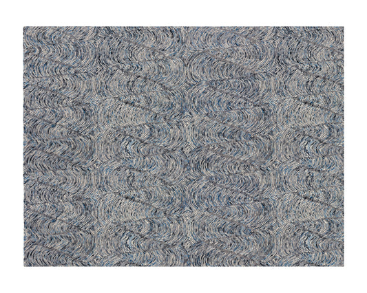 NAHLA CORFU HAND-TUFTED RUG - BLUE / CHARCOAL - 9' X 12'