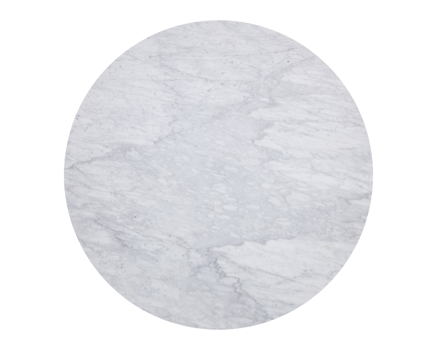 NAHLA PALOMA DINING TABLE - ROUND - WHITE MARBLE - 54"