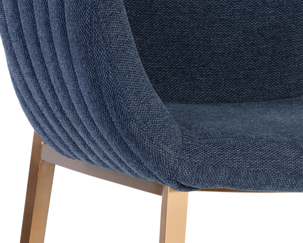 NAHLA LUCANO DINING ARMCHAIR - BELFAST NAVY