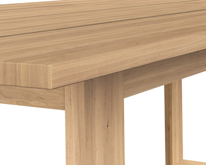 NAHLA TROPEA DINING TABLE - NATURAL - 94"