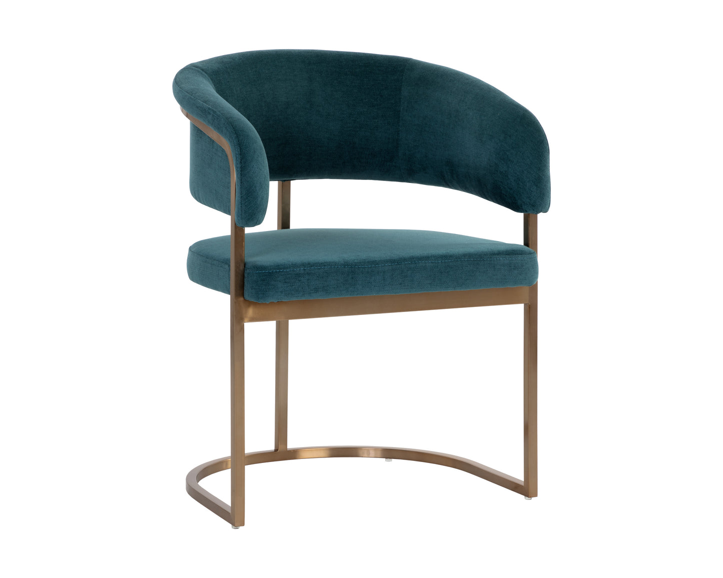 NAHLA MARRIS DINING ARMCHAIR - GOLD - DANNY TEAL