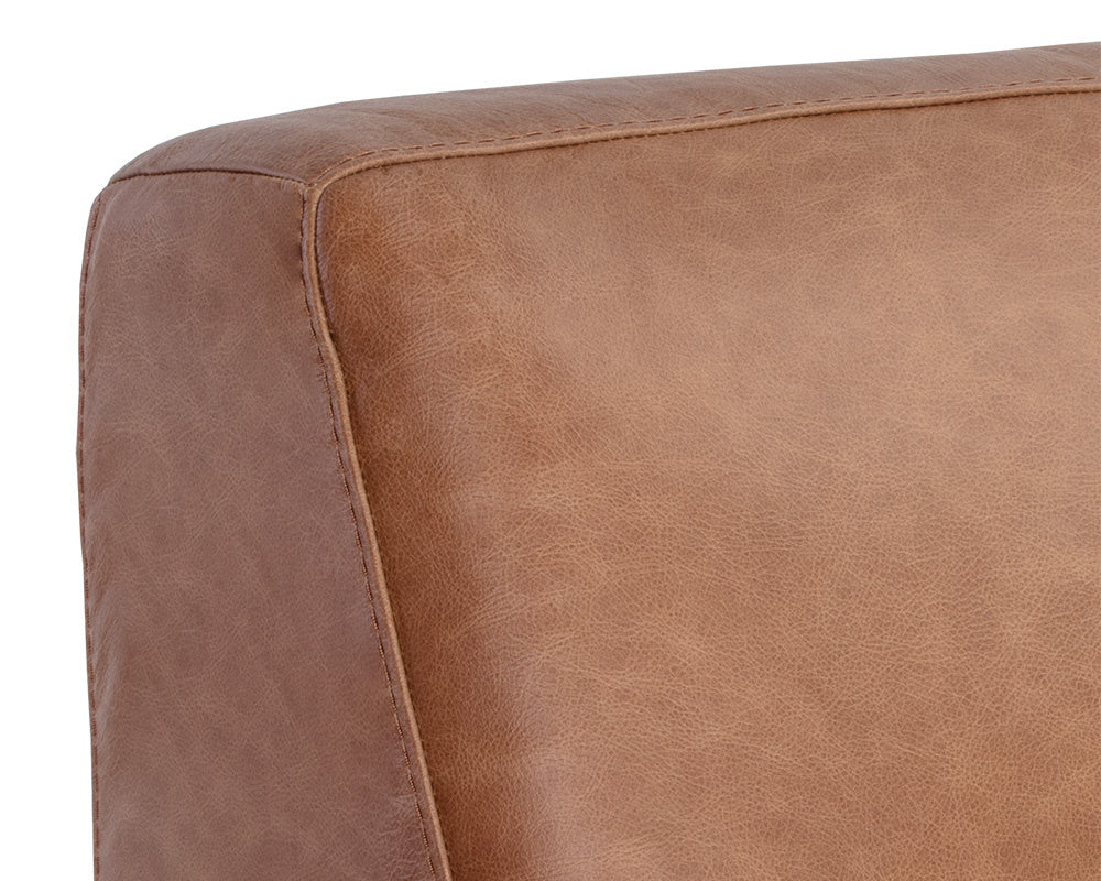 NAHLA WATSON MODULAR - ARMLESS CHAIR - MARSEILLE CAMEL LEATHER