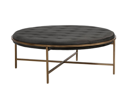 NAHLA ETHEL OTTOMAN - ROUND - PICCOLO PEBBLE