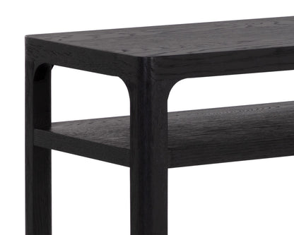 NAHLA DONCASTER CONSOLE TABLE - BLACK