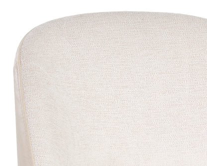 NAHLA MONAE DINING CHAIR - BRAVO CREAM / POLO CLUB MUSLIN