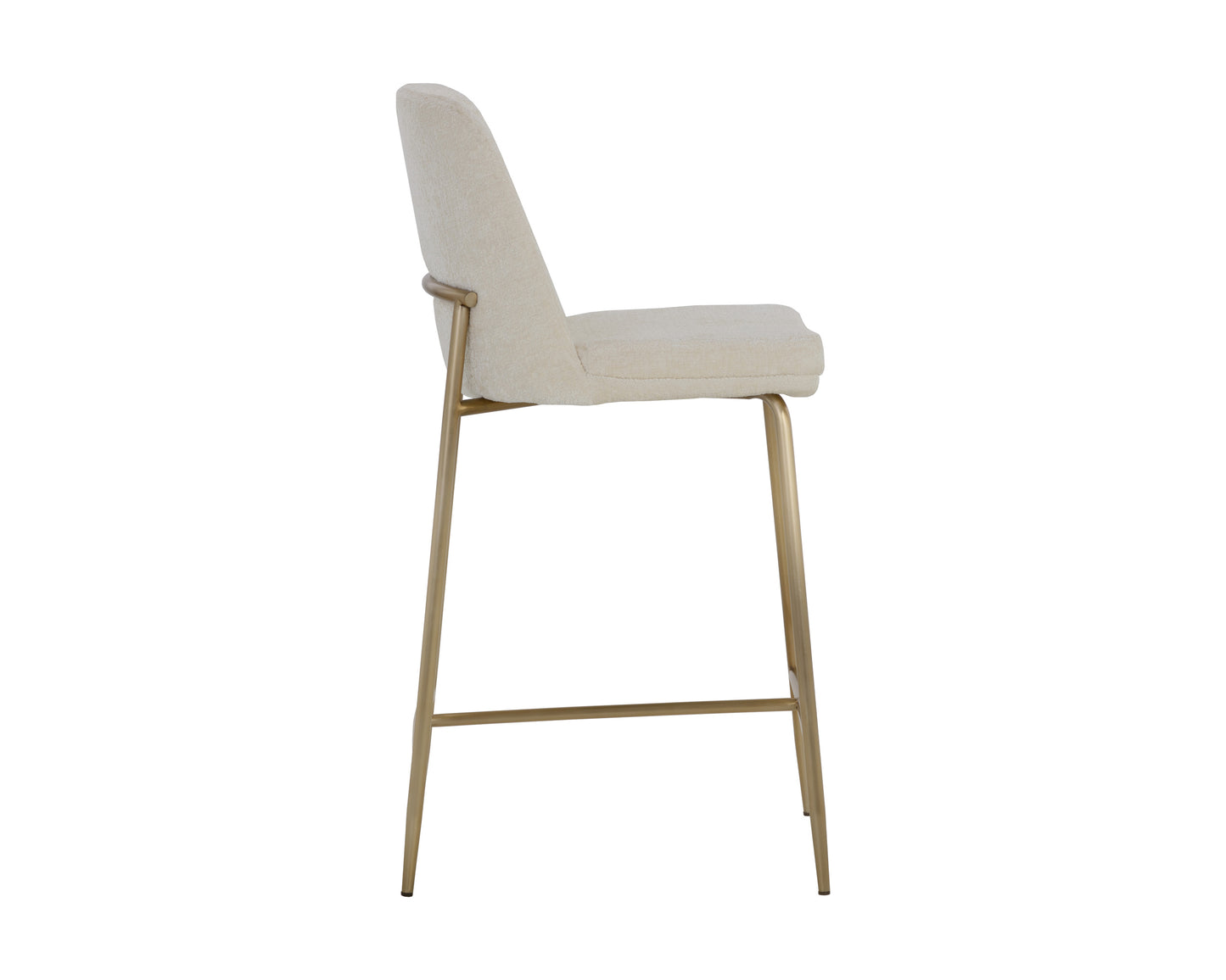 NAHLA ZEKE COUNTER STOOL - ANTIQUE BRASS - BERGEN IVORY