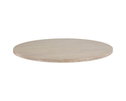 NAHLA CYPHER DINING TABLE TOP - WOOD - WHITE CERUSE - 55"